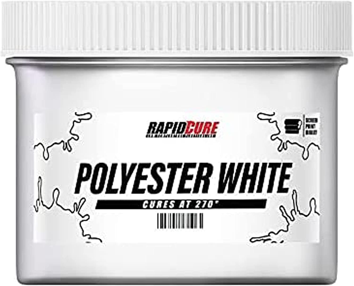 Rapid Cure Polyester White Screen Printing Ink - Plastisol Ink for Screen  Printing Fabric - Low Temperature Curing Plastisol by Screen Print Direct 
